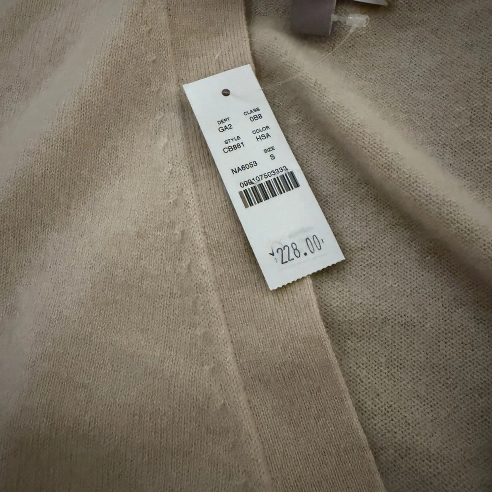 J CREW SIZE XS-SMALL Cashmere patch-pocket cardigan‎ CB881 $228